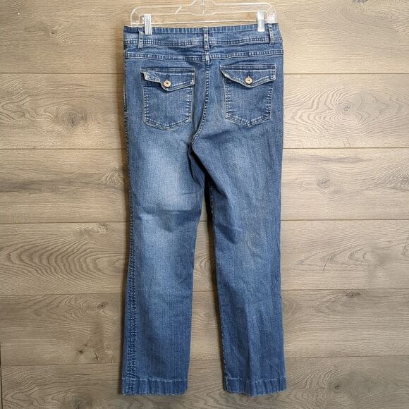 Christopher & Banks Straight Leg Stretch Jeans Women's Size 8 - Picture 4 of 8